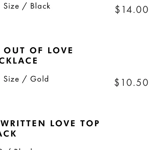 Princess Polly “I’m out of love necklace” - Picture 8 of 8